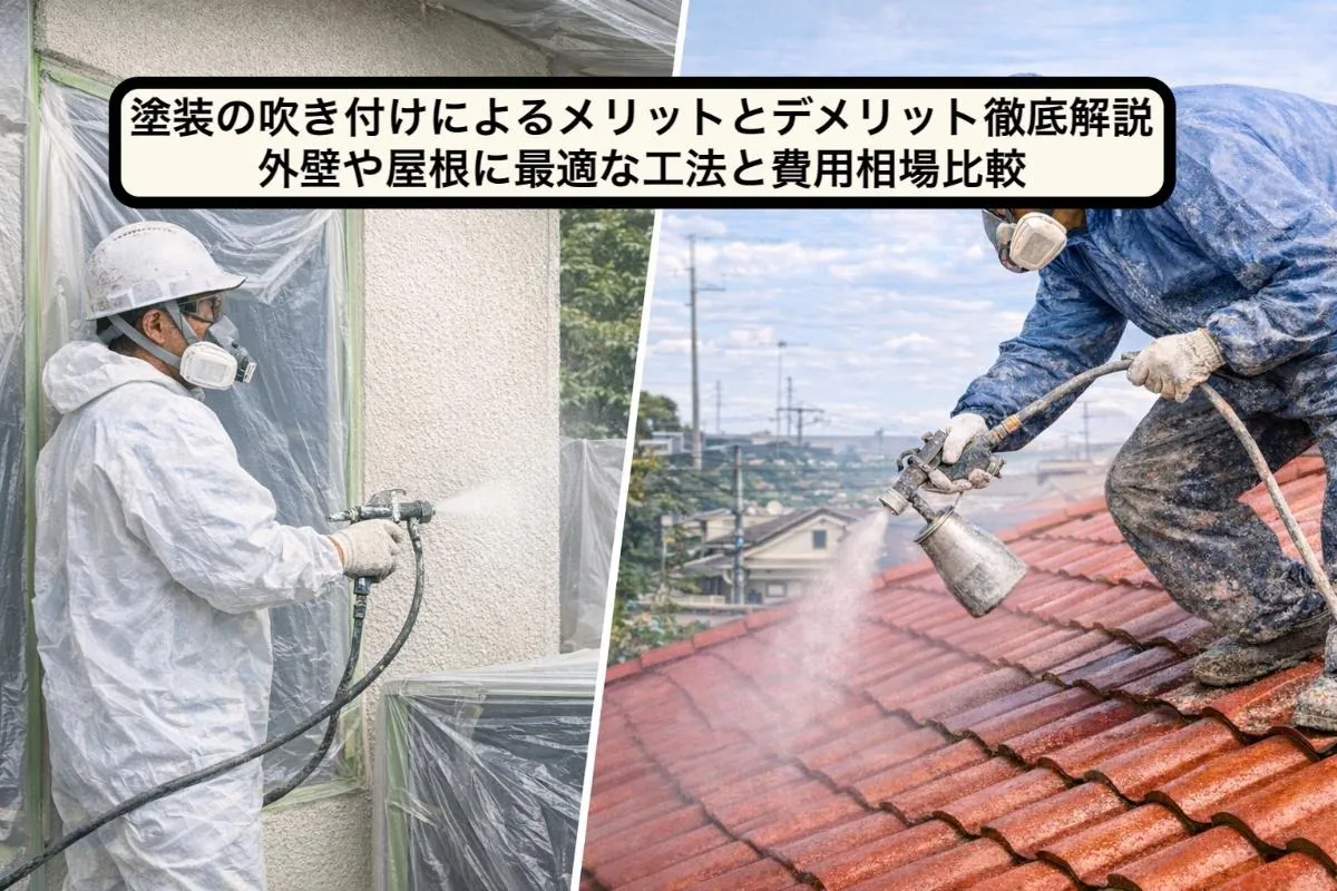 塗装の吹き付けによるメリットとデメリット徹底解説｜外壁や屋根に最適な工法と費用相場比較