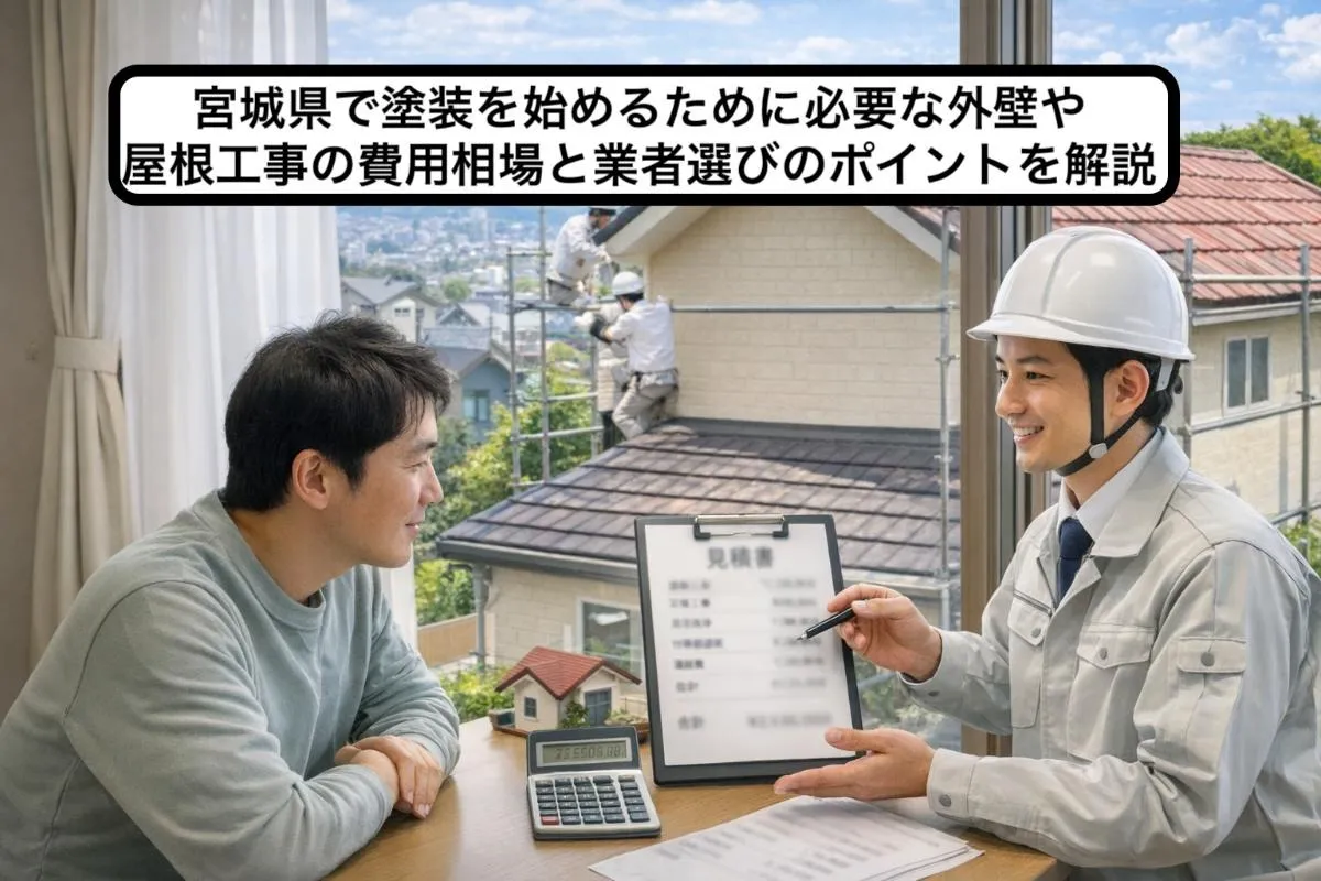 宮城県で塗装を始めるために必要な外壁や屋根工事の費用相場と業者選びのポイントを解説