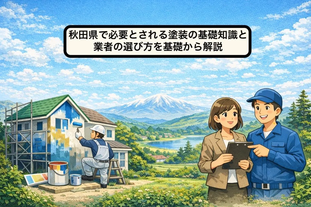 秋田県で必要とされる塗装の基礎知識と業者の選び方を基礎から解説