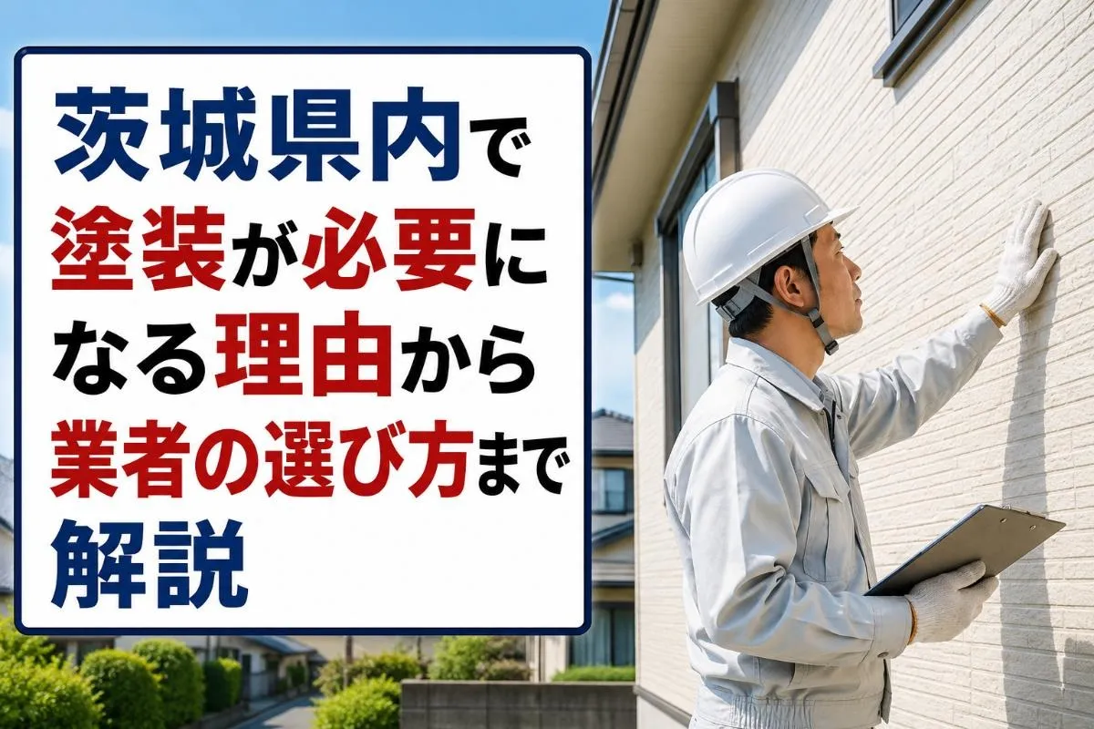茨城県内で塗装が必要になる理由から業者の選び方まで解説