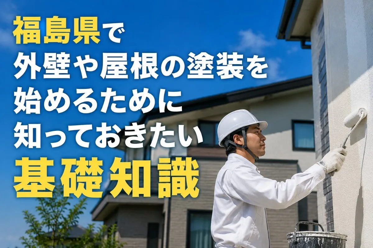 福島県で外壁や屋根の塗装を始めるために知っておきたい基礎知識