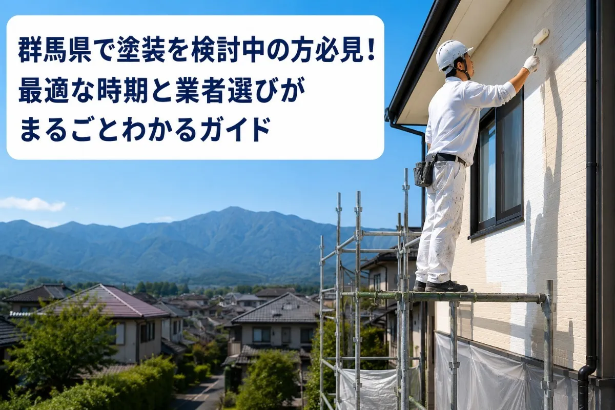群馬県で塗装を検討中の方必見！最適な時期と業者選びがまるごとわかるガイド