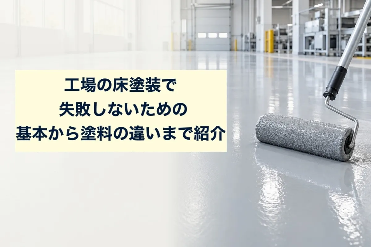 工場の床塗装で失敗しないための基本から塗料の違いまで紹介